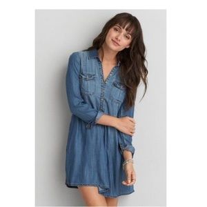 American Eagle Chambray Shirt Dress / Denim